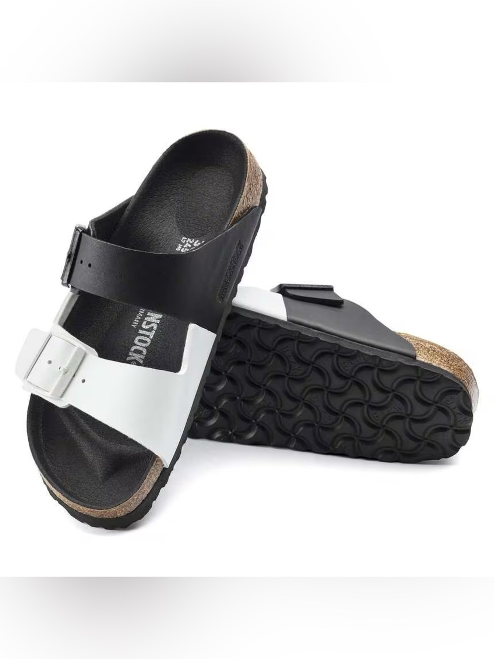 Birkenstock Arizona Split Sandals Black & White US 10 / 41